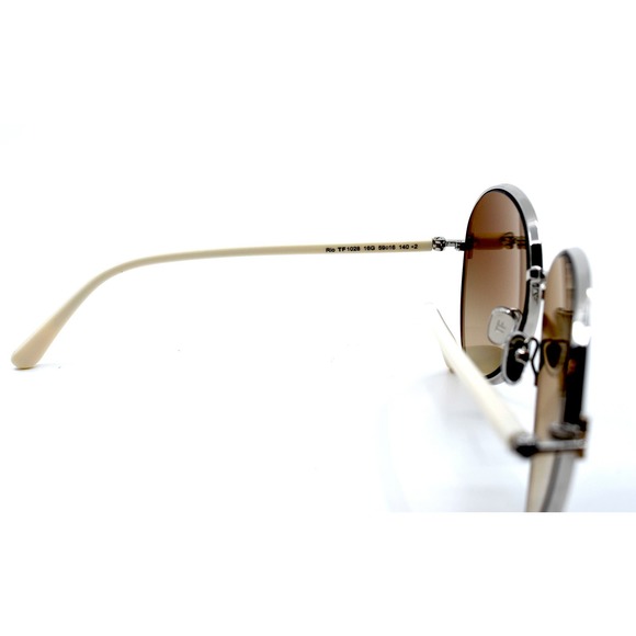 TOM FORD RIO FT1028/S SILVER BROWN GRADIENT AUTHENTIC SUNGLASSES - Picture 8 of 11